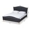 Baxton Studio Felisa Charcoal Upholstered and Button Tufted King Size Platform Bed 156-9505 - alternate 8